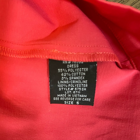 Snap Hot Pink Fit and Flare Party Dress SZ 4 - Picture 9 of 9